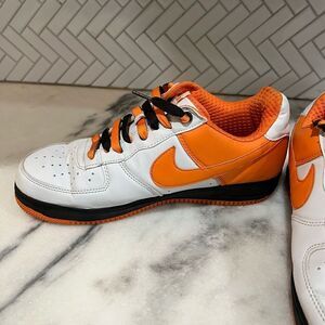 Nike Air Force XXV Orange White Black Low Top Sneakers 315092-116 Men’s US SZ 12